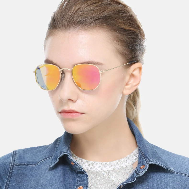 

2021 Hot Sale Wholesale Metal Round Frame Vintage Sun Glasses, Shades Polarized Classic Luxury Retro Sunglasses/, Custom colors