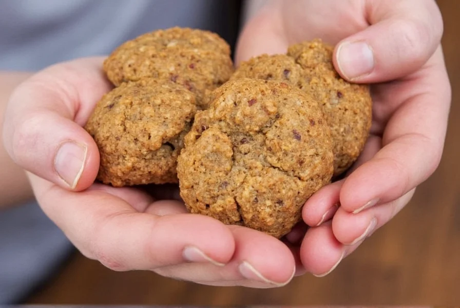 Freshly baked triple ginger cookies with visible crystallized ginger pieces on parchment paper