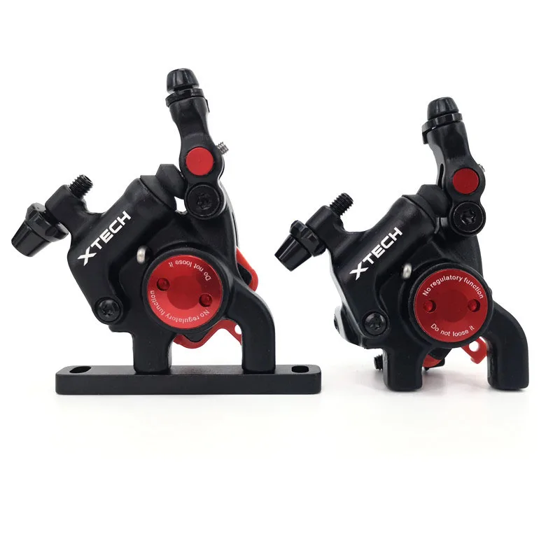 

ZOOM XTECH alloy bicycle disk brake set road bike 160mm hydraulic oil disc brake front rear bicycle brake caliper, Black