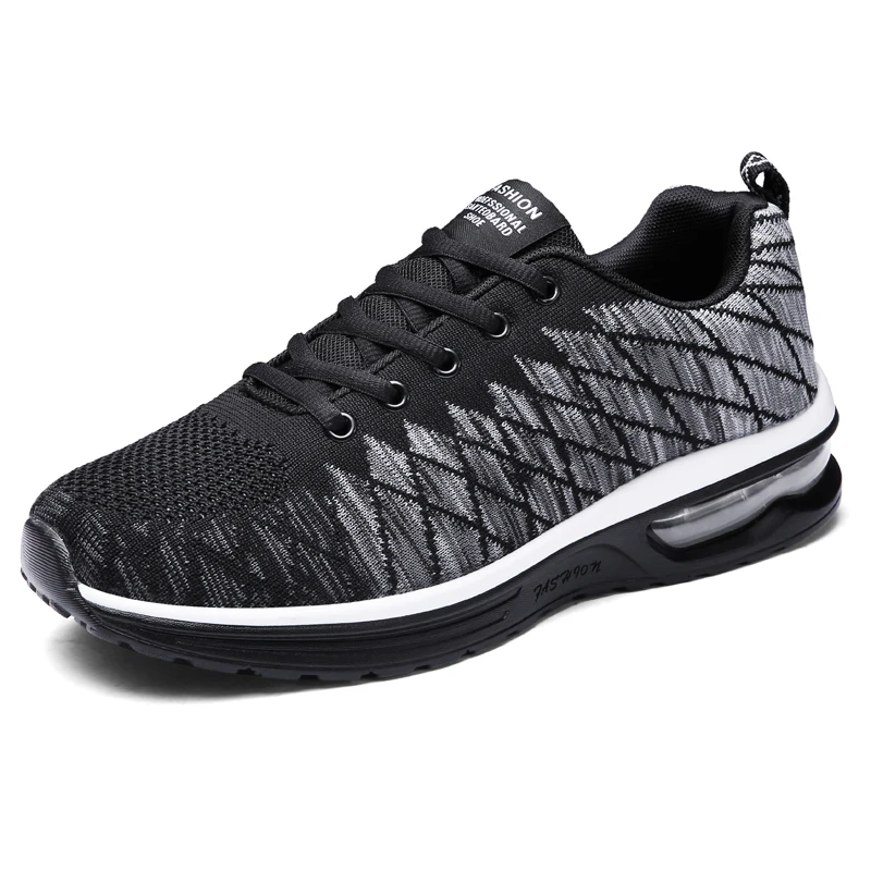 

2021 Summer plus size mesh high-quality shoes men air cushion fashion sport shoes shock absorption running safety jogger shoes