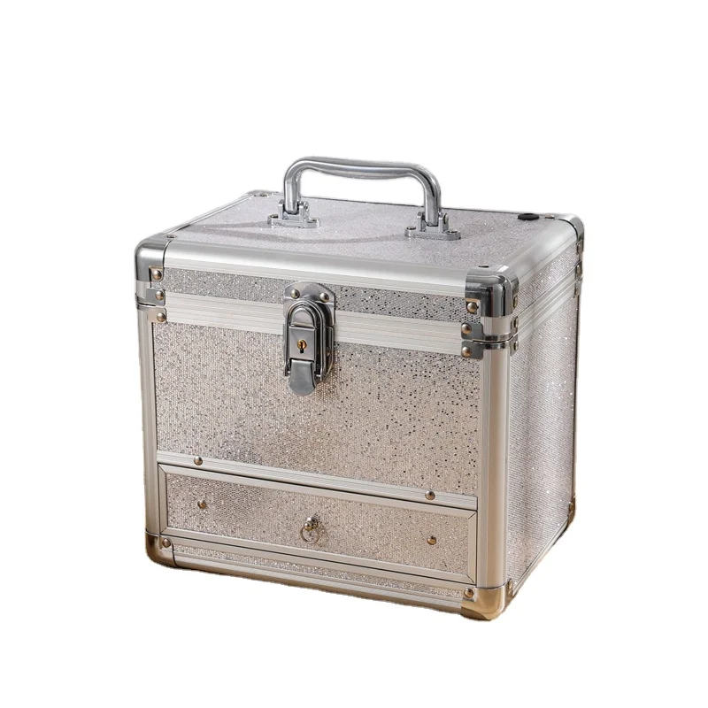 

Goldbox2021 new promotion wholesale custom color aluminum alloy skin care products storage box custom logo