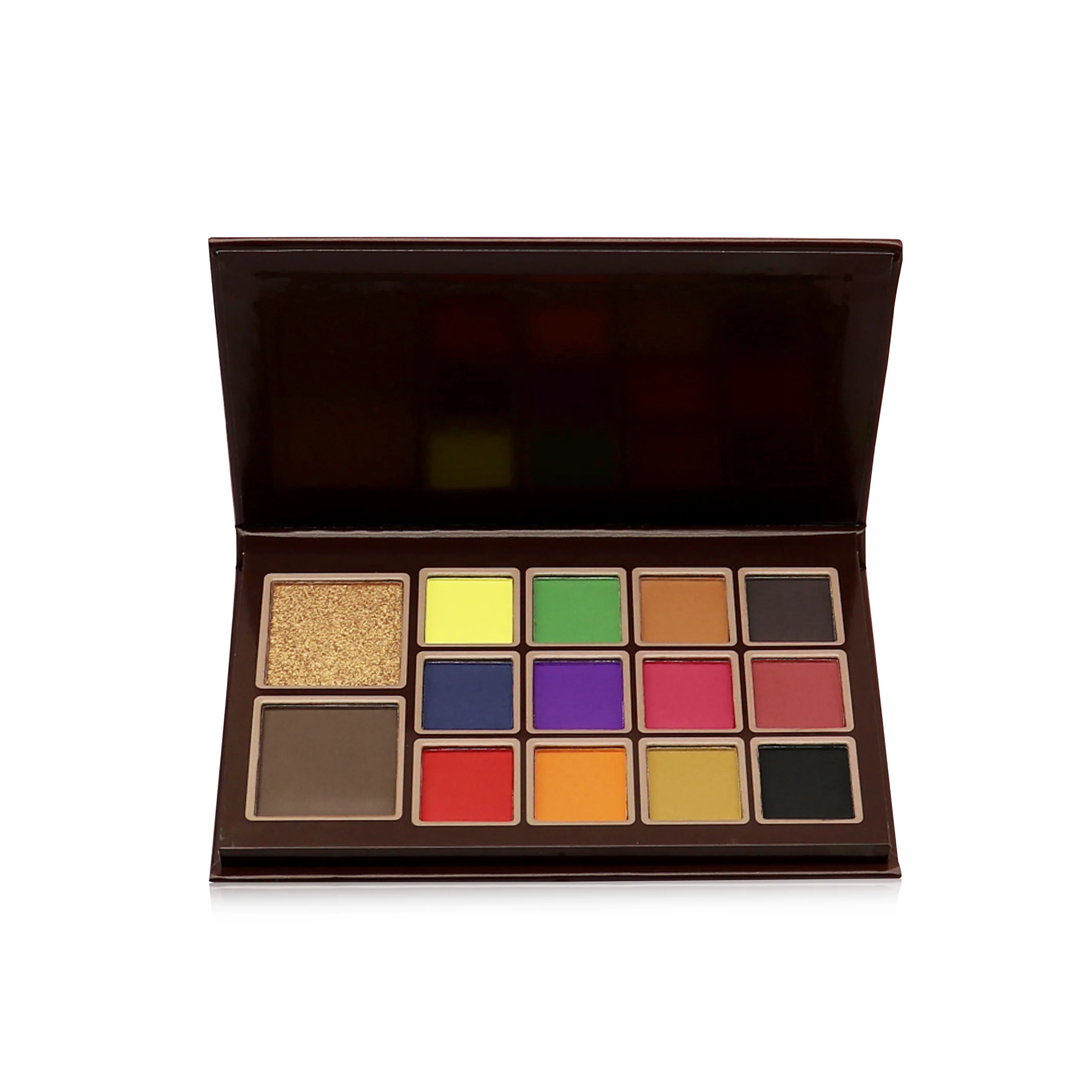 

high quality high pigmented 14 color eyeshadow and highlighter palette private label, 14 colors