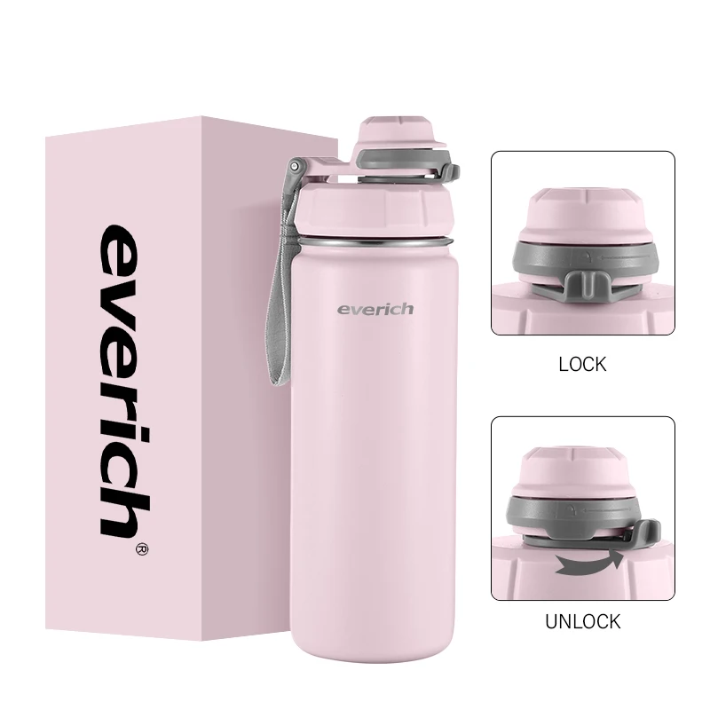 

Eco Friendly Products 2023 Stainless Steel Water Bottle Insulated Customized Water Bottles with Lock Lid