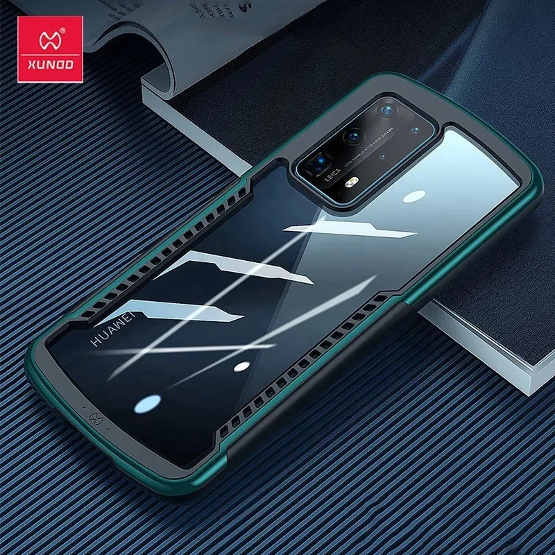 

XUNDD Bumper Airbag Cover Shockproof Case For Huawei P30 P40 Transparent Protective Cover For Huawei P30 Pro P40 Pro Case