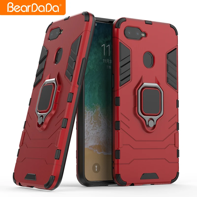 

pc hard weardrop resistance phone case for OPPO F9 back cover F9 PRO/A7X /RealmeU1 universal proective phone cases with stand