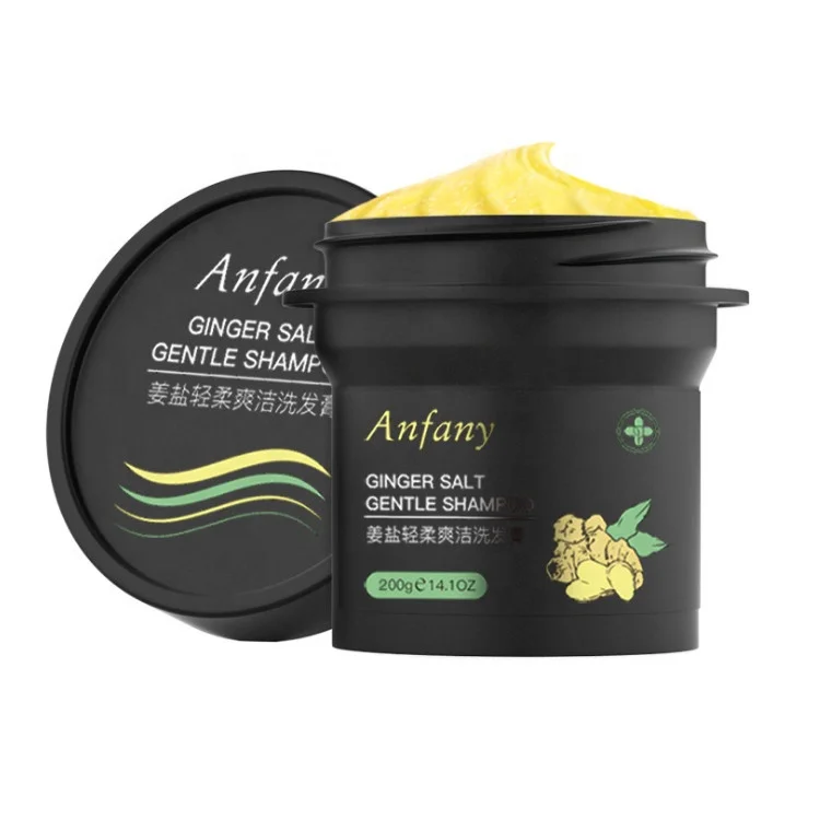 

2021 Dry Hair Frizz Treatment Ginger Sea Salt Shampoo Nourishing Moisturizing Dandruff Removal Anti-Itch Shampoo With Squalane