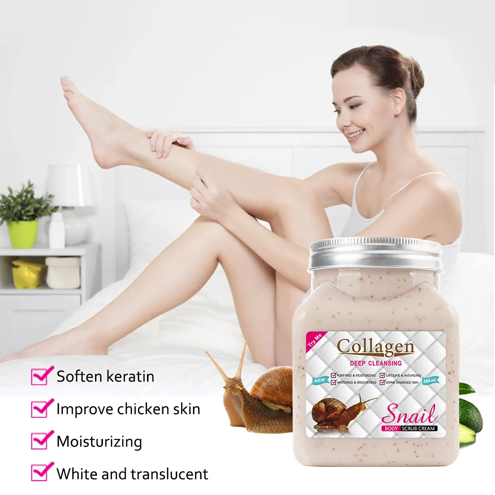 

Wholesale Natural Improving Chicken Skin And Moisturizing Whitening Body Scrub