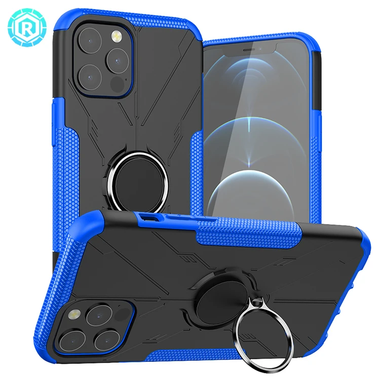 

Popular Custom LOGO Case For Iphone 12 Pro Max 360 Rotation Ring Holder Shockproof Armor Phone Case for Iphone 12 Pro Max, 8 colors