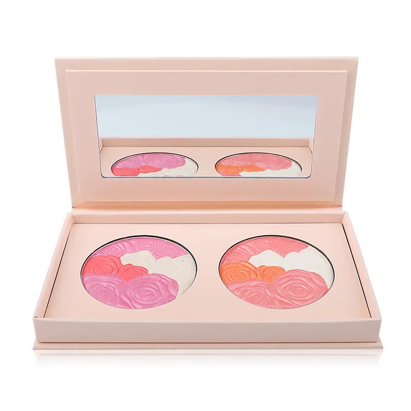 

2021 New Two-Color Baking Powder Blush Palette Delicate And Smooth For Beauty Makeup