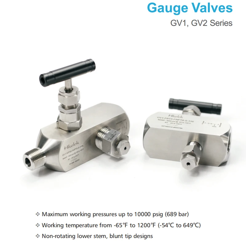 Swagelok Parker Fitok Style Gv2 Series Stainless Steel High Pressure