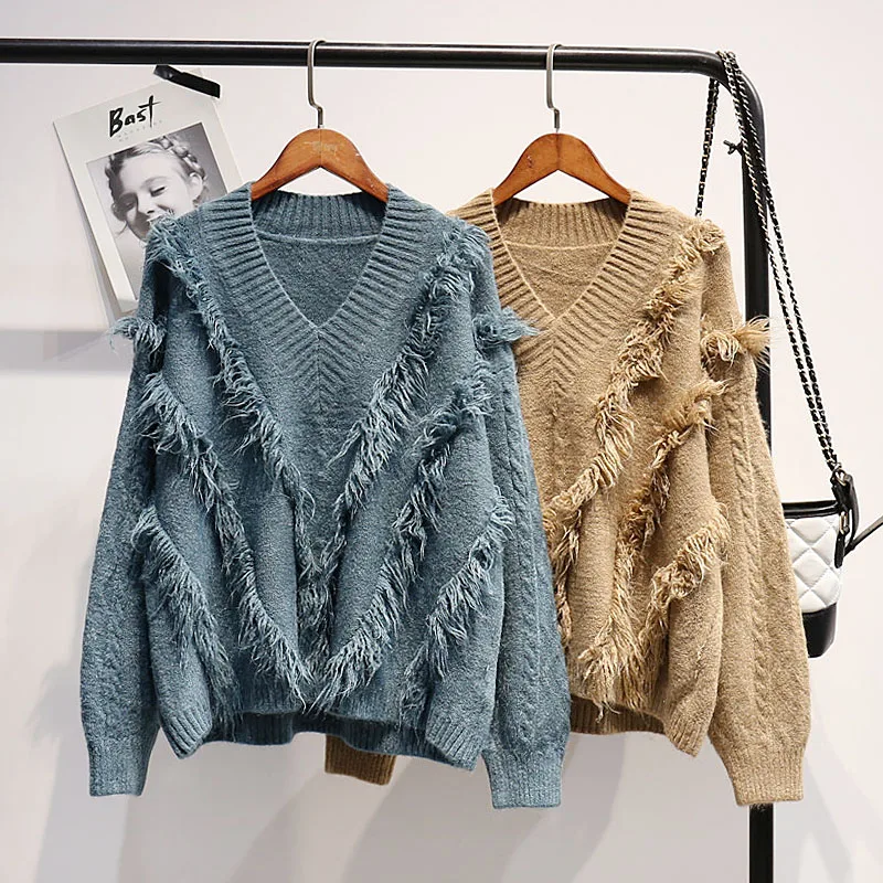Long Sleeve Women Lady Latest Designs Elegant Fashion Winter Casual Pullover Sweater