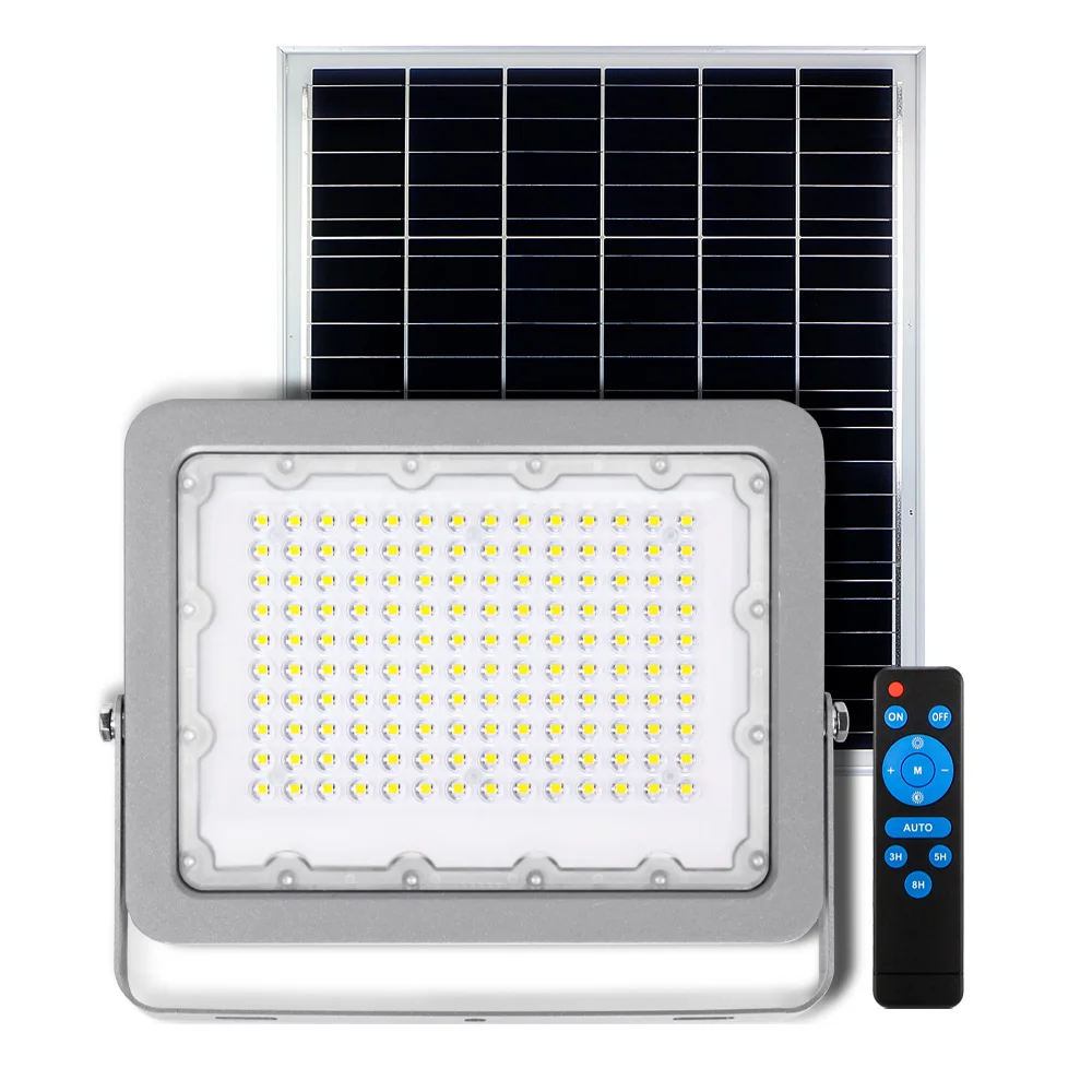 KCD remote controlled reflector powered adjustable solar outdoor spotlight flood light Solar LED Floodlight 300w