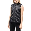 Popular Style Winter Colorful Lightweight Hi-Low Zip Up Down Filled Vest With Knit Side Panels For Women