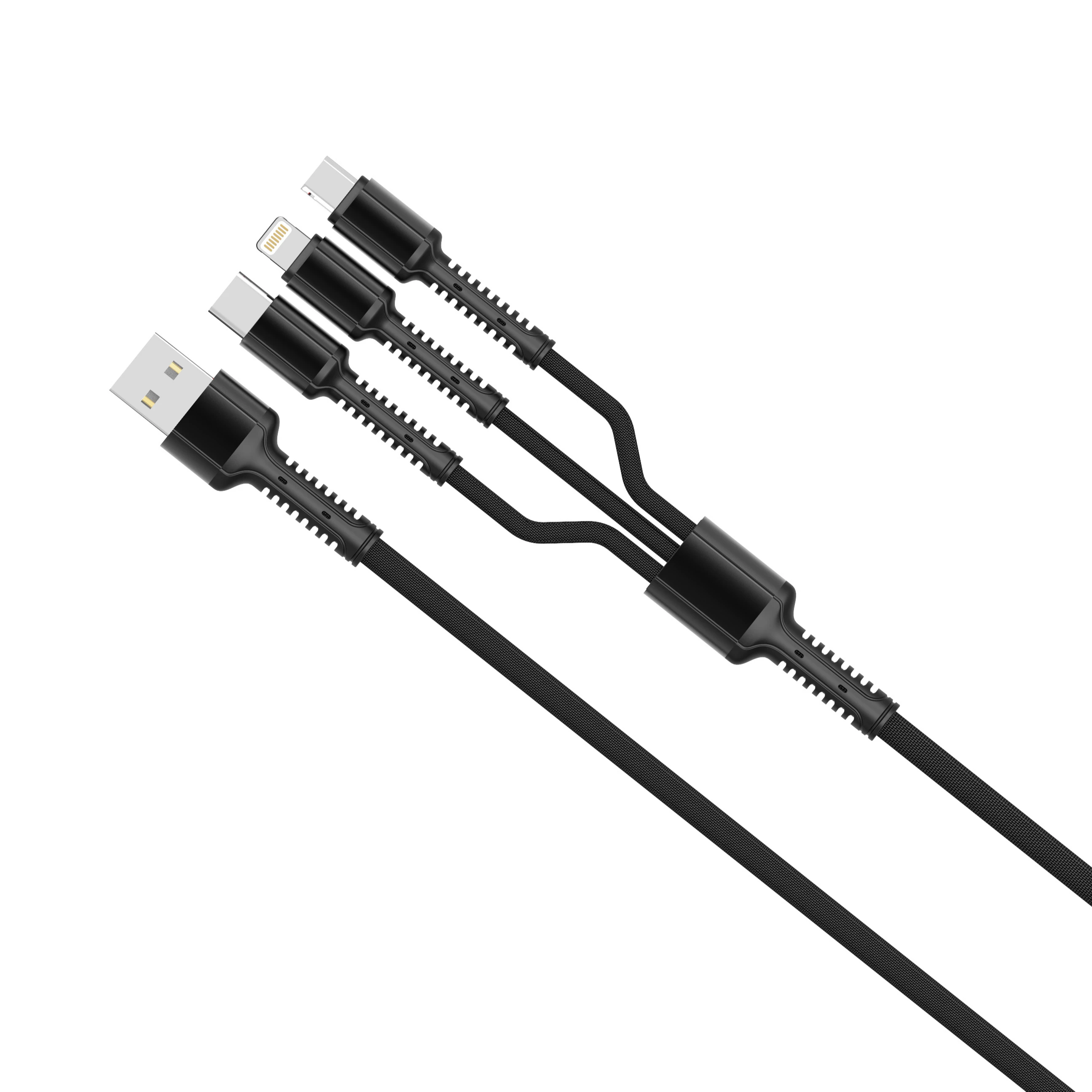 

LDNIO LC93 Quick Charging Cable 3 In 1 Able To Charge IOS TYPE-C And Micro Output 3A Length 1.2M