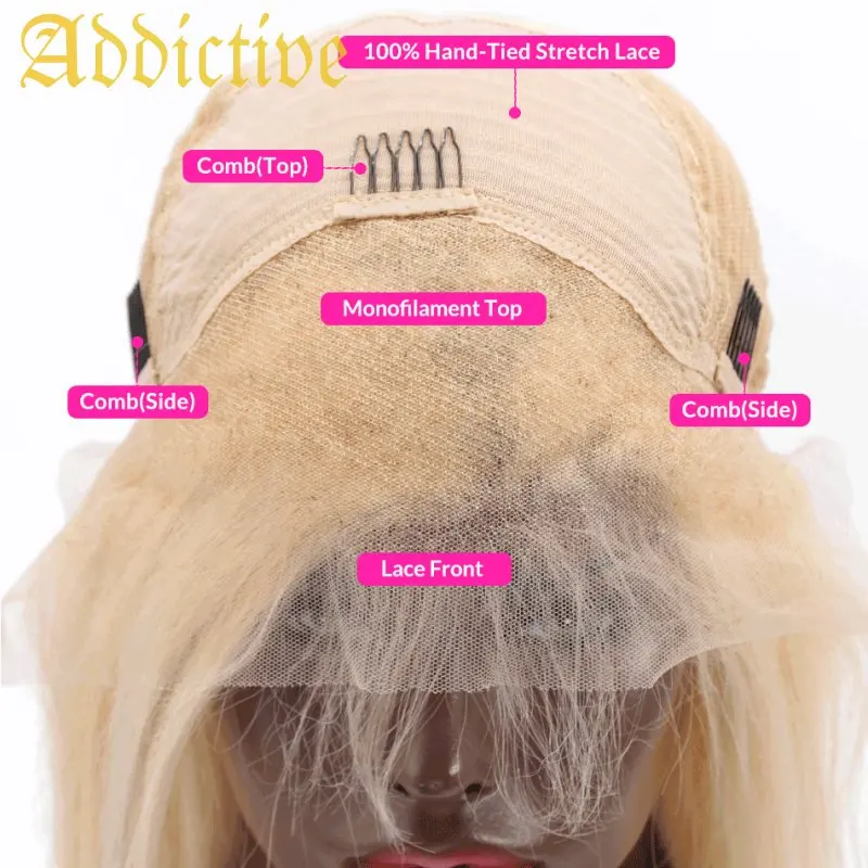

Addictive Blonde Wig Bob 100% Human Hair Wigs