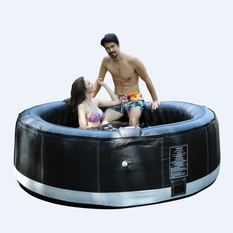 

Inflatable Hot Tub 2-4 Person Portable Inflatable Hot Tub With Air Bubble