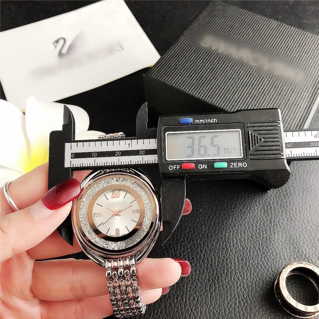 

Factory made full diamond bracelet watch with factory price
