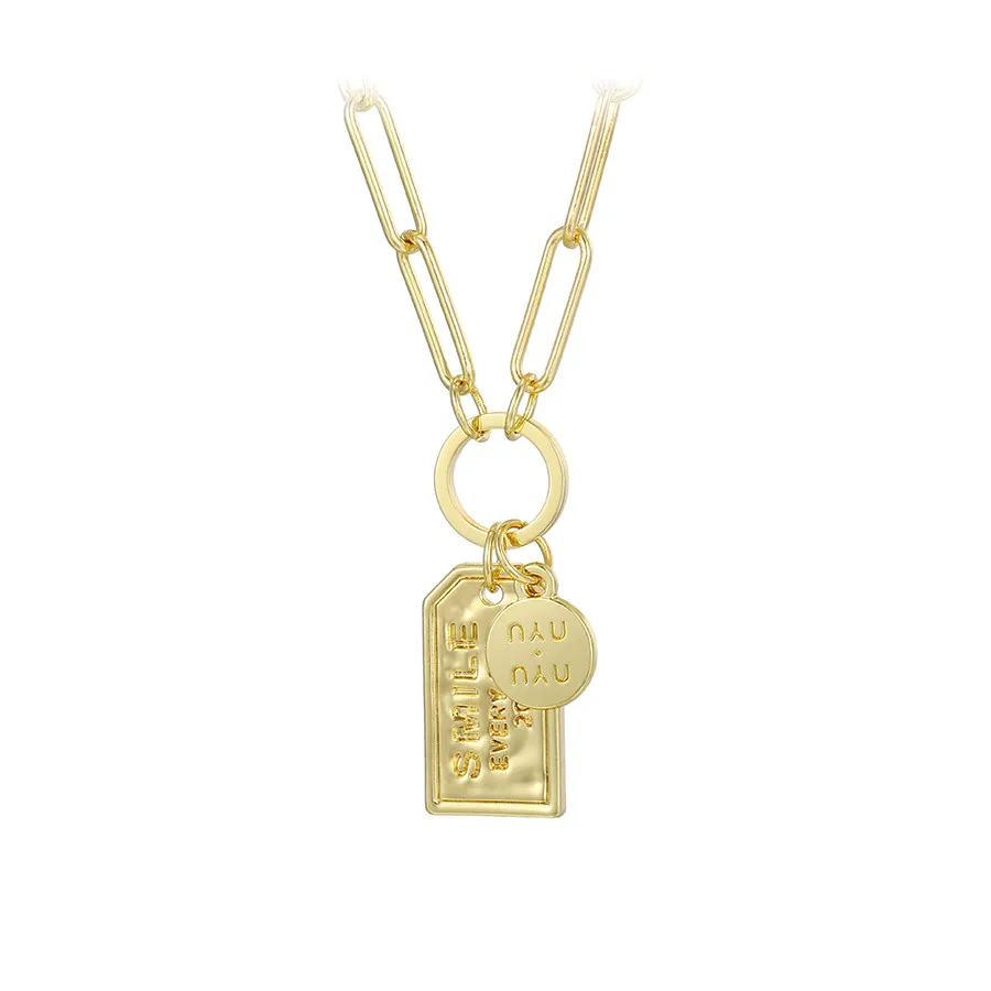 

YMnecklace-01349 xuping jewelry Saudi Arabia Luxury Metal Brand Thick Chain Dubai 14K Gold Plated Necklace