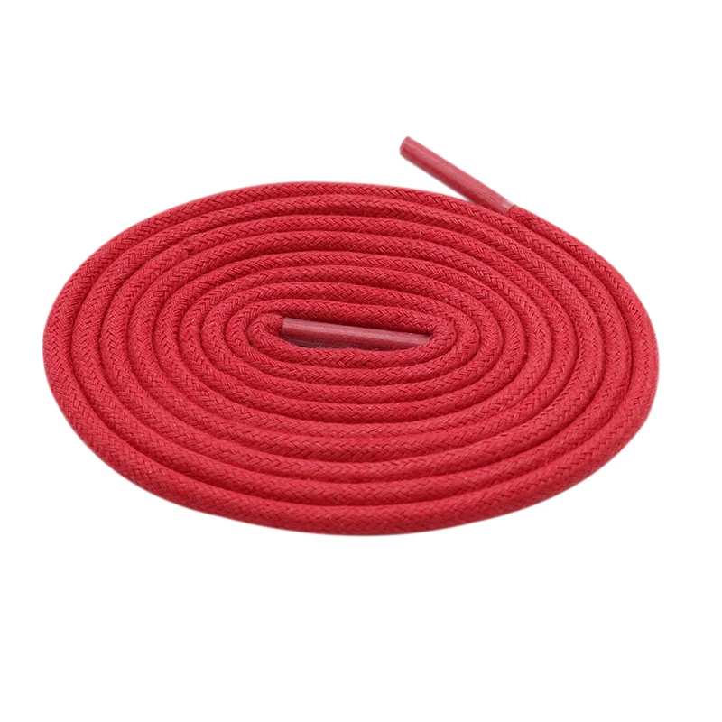 

Weiou Gold Metal Aglets Dress Shoe Strings Waxed Colored Shoelaces Round Waterproof Bootlaces For Women Men Child Leather Shoes, 18 colors in stock ,support custom pantone color