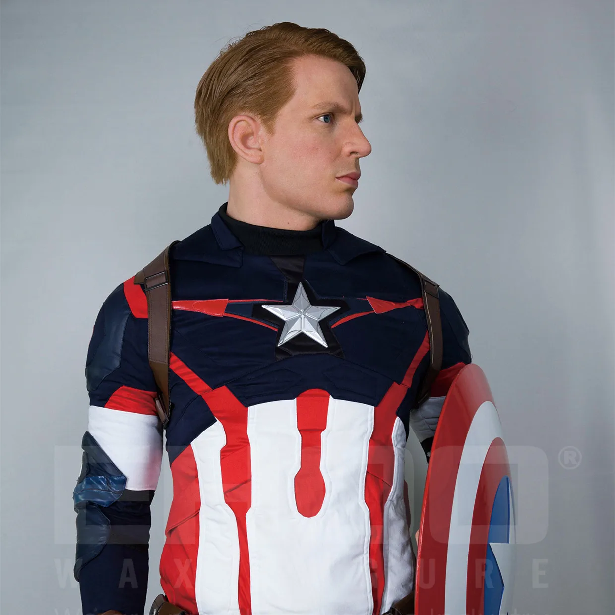 电影角色队长美国硅胶蜡像