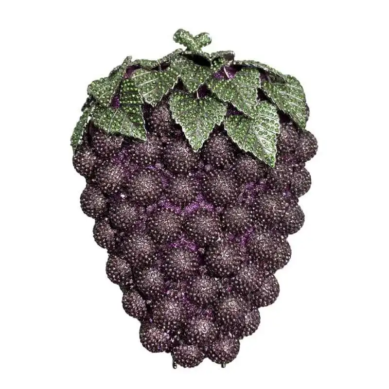 

2021 shenglu money purse bag new unique grape shaped money purse evening clutches bag luxury handbags