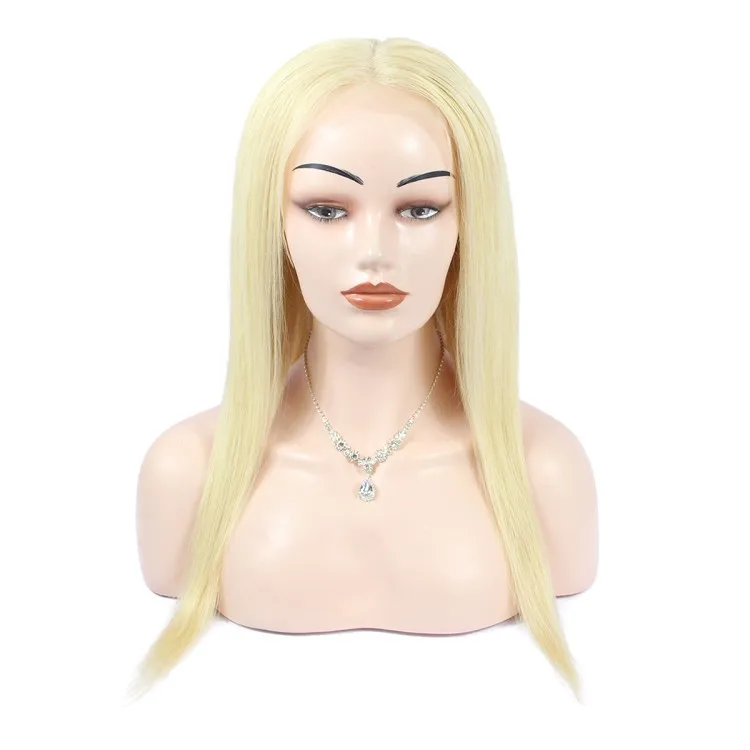 

613 Blonde 13x4 Lace Front Wig Brazilian Straight Remy Human Hair 180% Density Transparent 613 Frontal Lace Wigs