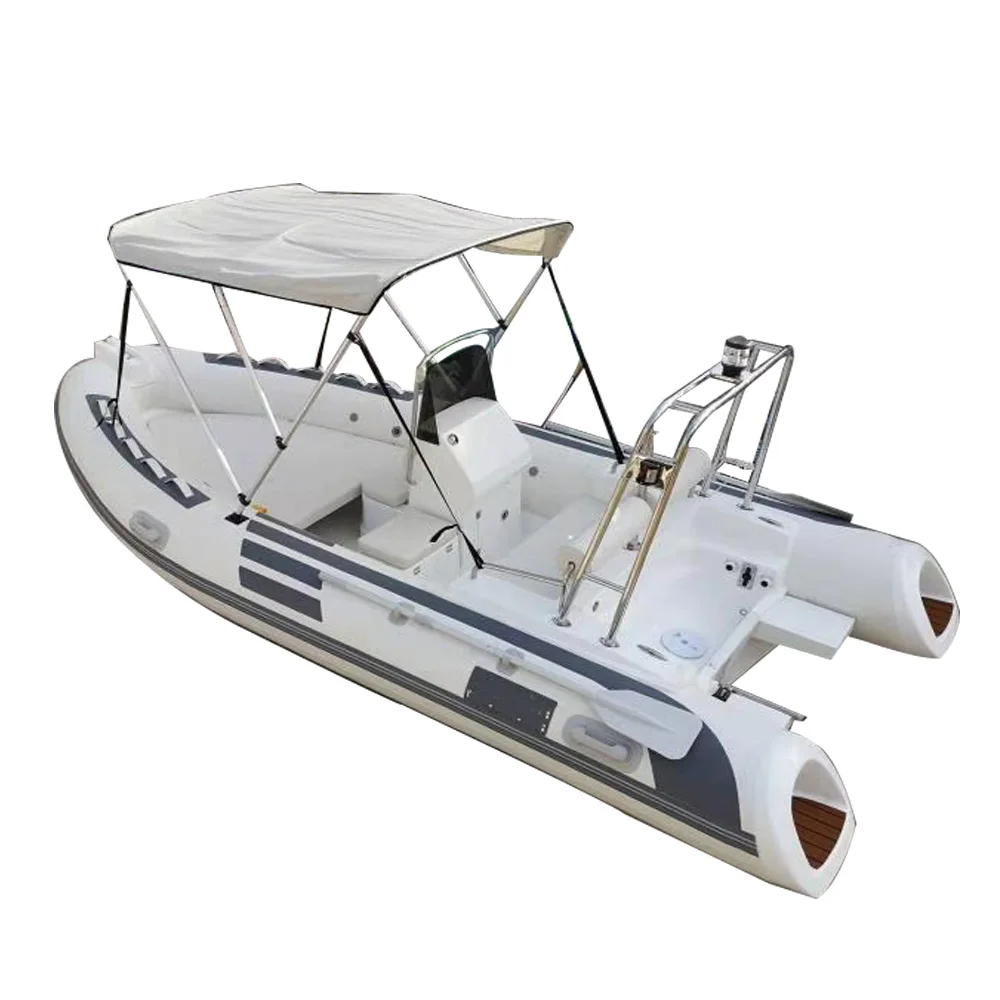 

European design big sundeck 16 ft yacht inflatable fiberglass hull rib480 boat for sale