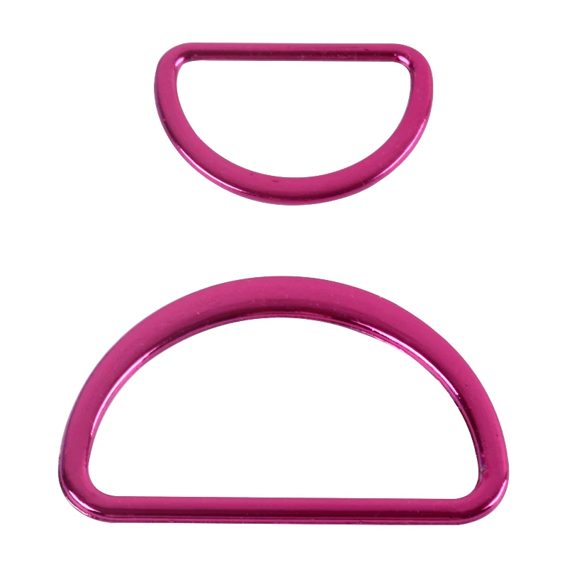 

Ivoduff  metal D Ring D ring Buckle for Garment Shoes Bags D Ring Buckle with Different Colors, Green/rose red/purple