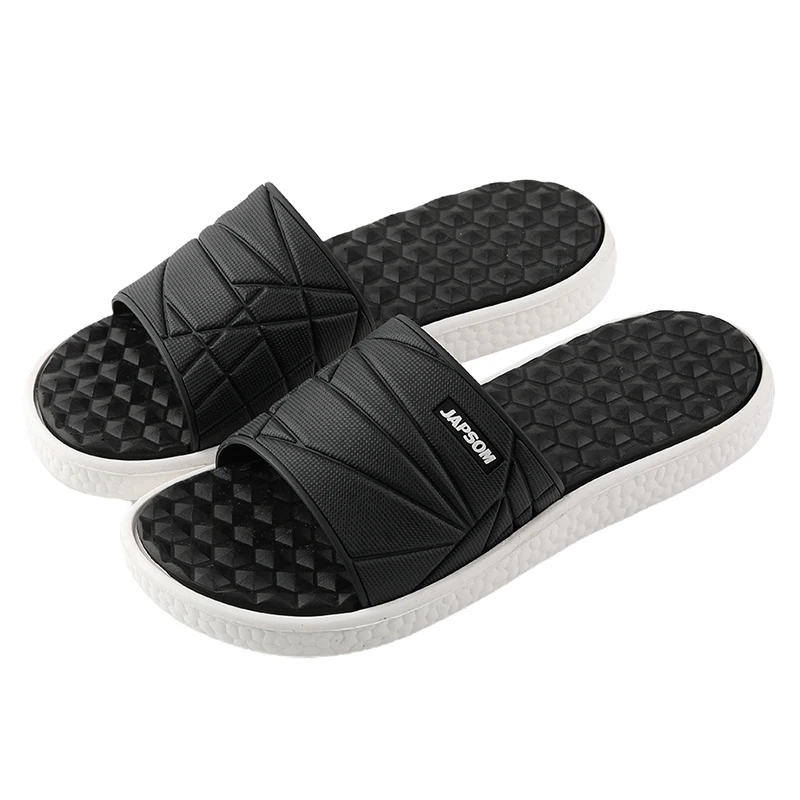 

New net red one word men's slippers outdoor sandals in summer
