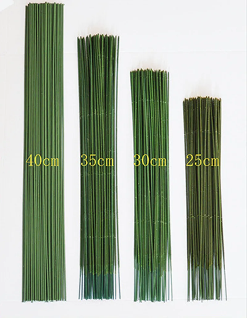 Hot Plastic Wire Artificial Flower Stems For Bouquet Decoration Flower