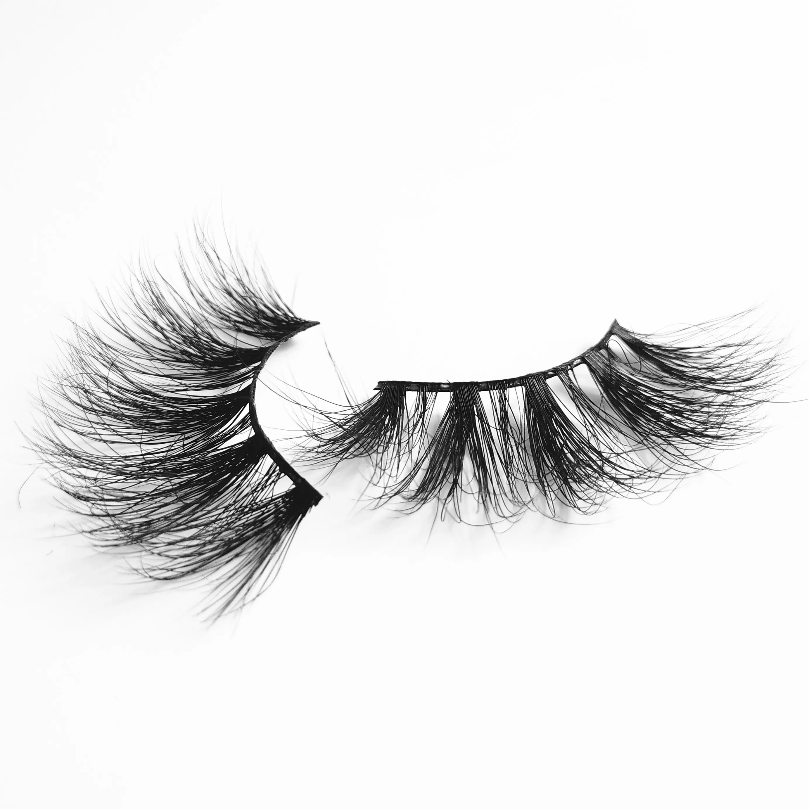 

New styles 3d mink eyelashes ,flirty look and soft strong cotton band 3D Siberian Mink Strip Eyelashes