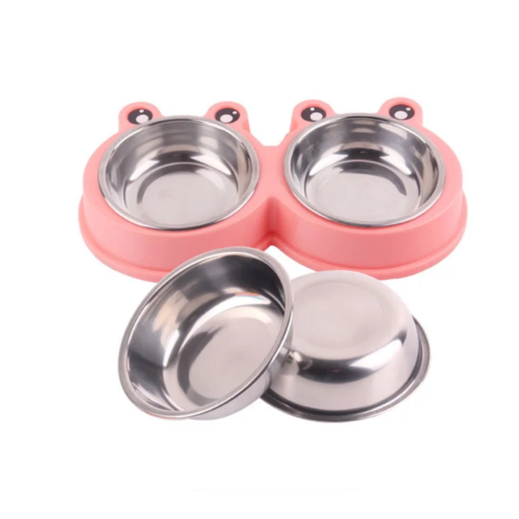 Wholesale Personalized Portable Folding Collapsible Dog Feeding Bowl with Stand, Silicone Travel Dog Water Bowl Custom