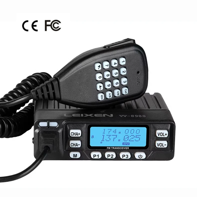 

CE FCC Approval 25 Watts VV-898S Cheap GMRS Dual Band VHF UHF Two Way Mobile Radio KU010