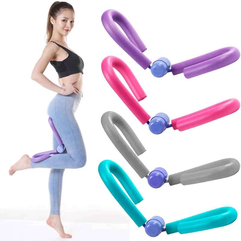 

PVC Leg Thigh Exercises Gym Sports Thigh Master Leg Muscle Arm Chest Waist Exerciser Workout Machine Gym Home Fitness Equipment, Purple