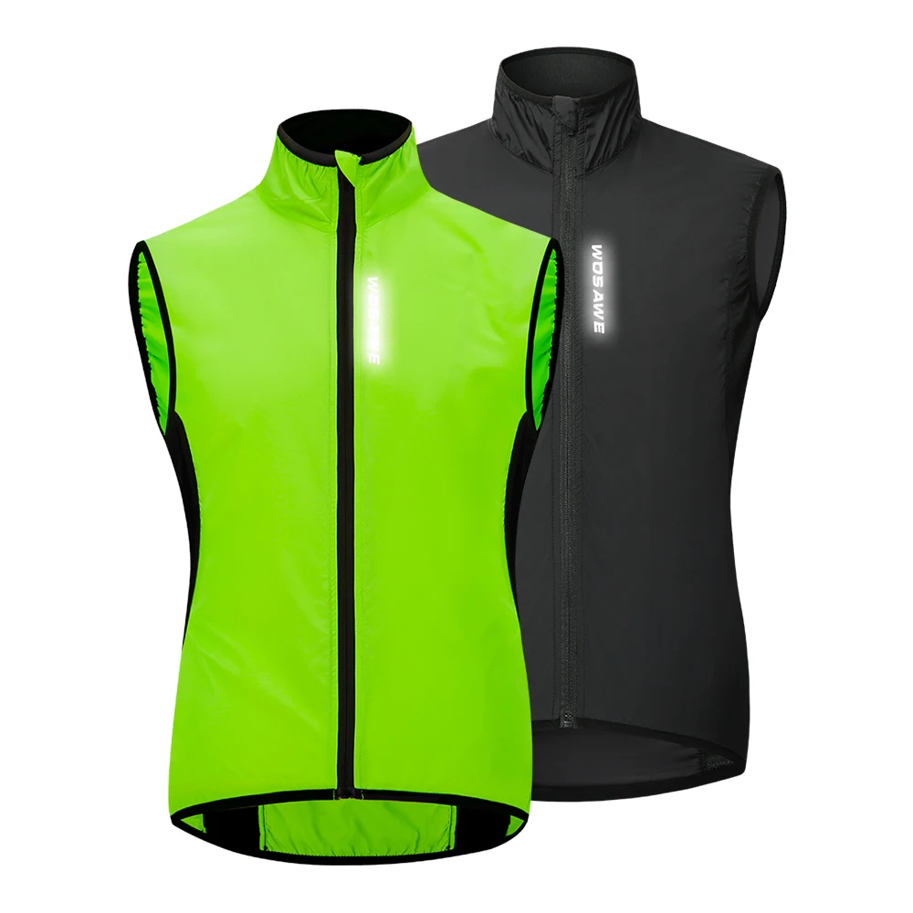 

WOSAWE Reflective Cycling Vest Breathable Ciclismo Mtb Bike Jersey Lightweight Windproof Running Hiking Gilet