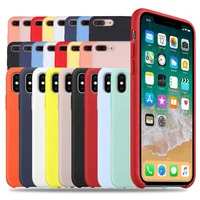 

Bulk Soft Original Liquid Rubber Cover Silicone Phone Case for Apple iPhone SE 6 6S 7 8 Plus X XR XS Max with Logo and Package