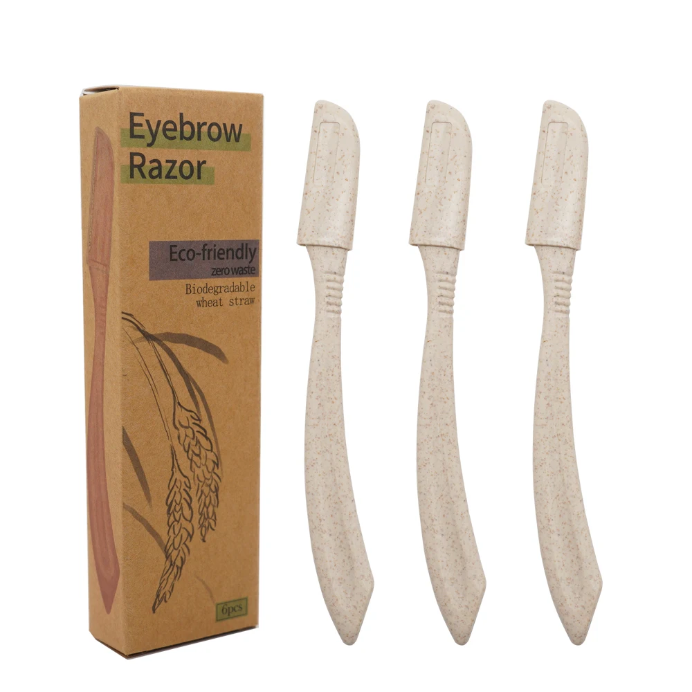 

Zero waste popular NEW design wheat straw material eyebrow Tools trimmer for women Eyebrow Removers