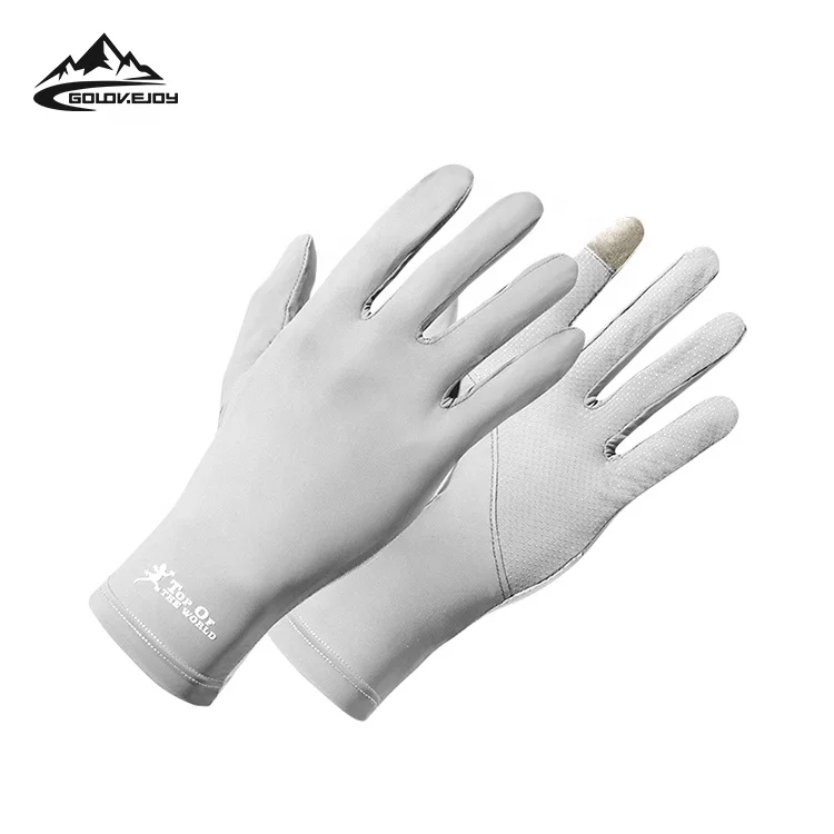 

GOLOVEJOY XG41 Summer Sports Gloves for Sun Protection Outdoor Cycling Driving Fishing Gloves Anti Skating Icy Silk Gloves, 7 colors