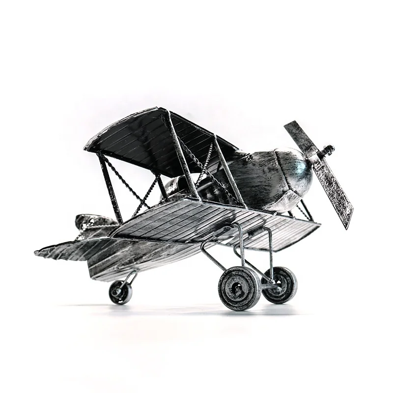 

Time Slow metal industrial wind crafts model room desktop decoration exquisite souvenir retro airplane model