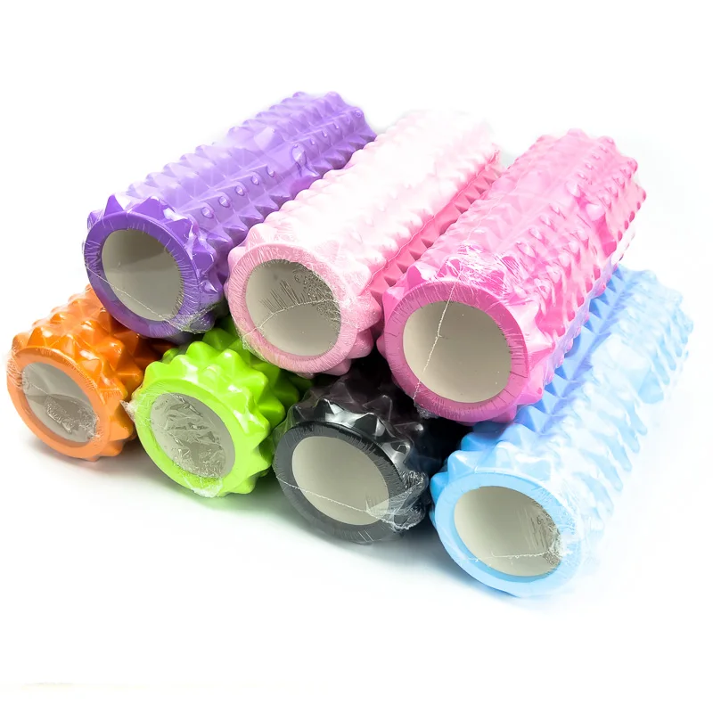 

Wholesale Custom Massage EVA for Muscles Pilates hollow yoga column Foam Roller Set, Colorful
