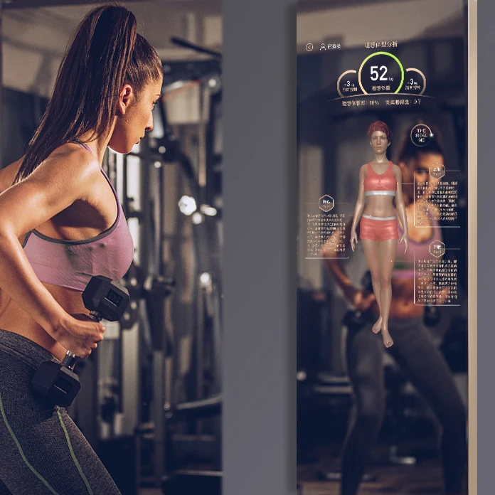 

Personal workout coach mirror sport fitness smart fitness mirror home gym wall mirror