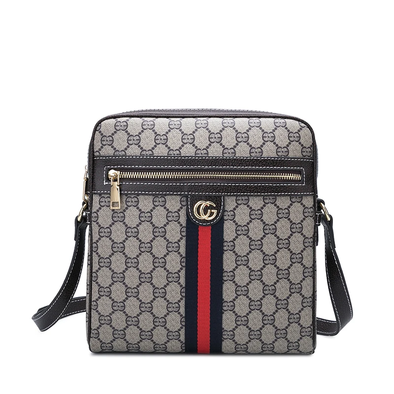 

Wholesale Fashion Designer Customized 2021 Pattern Luxury Printed Casual Men's Bag Leather Shoulder Bag for Men Messenger Bag