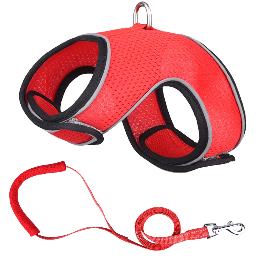 

Pet vest-style hand holding rope mesh breathable dog chest strap Reflective cat harness