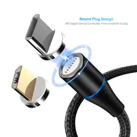 

3A Fast charging cable usb c Magnetic 2 in 1 usb cable Android Mobile Phone Charger Cable