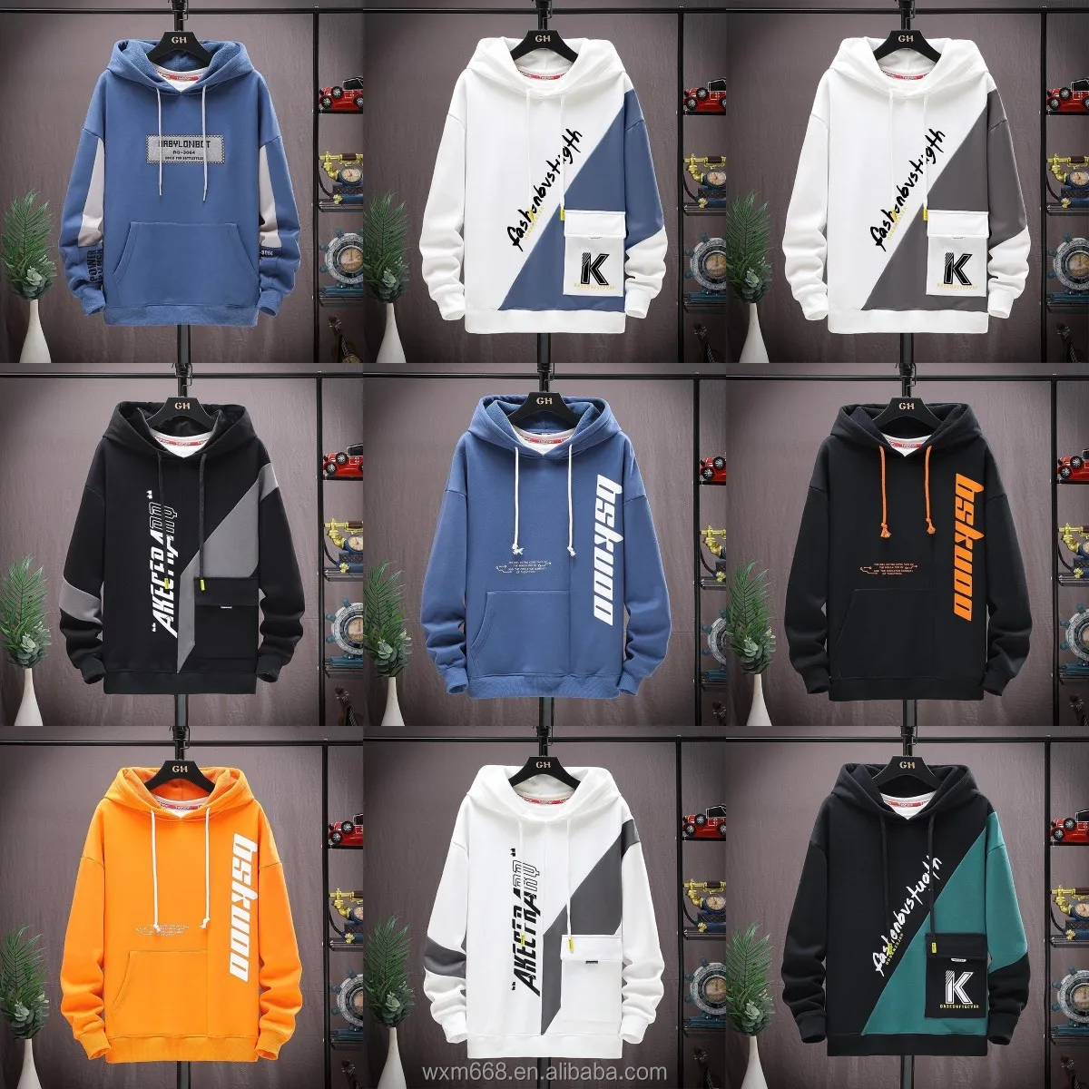 

Men's Pullovers Men's Prints Street Hoodies Fashion trends New men's hoodies Cheap