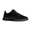 black sports shoes for men low price knitted breathable fabric mens slip on casual shoes men sport