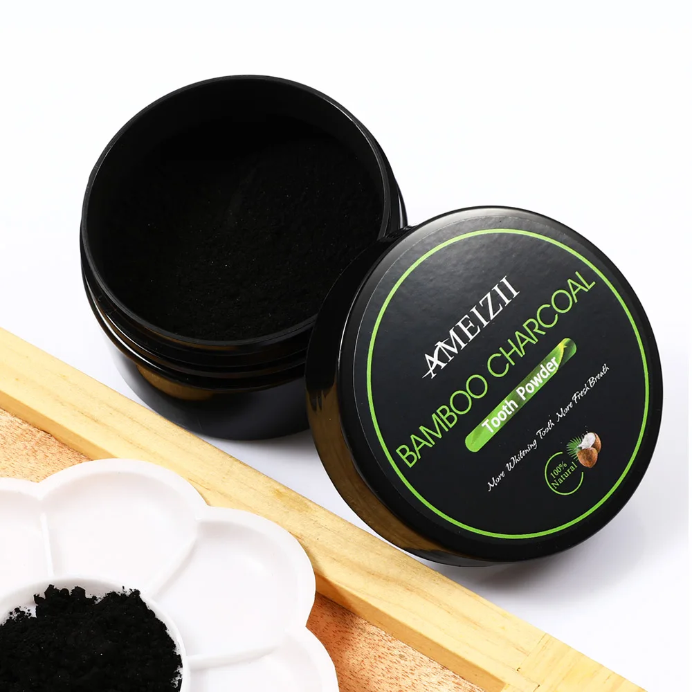 

AMEIZII Tooth Whitener Charcoal Teeth Whitening Powder Oral Hygiene Cleaning Bamboo Charcoal Powder bleach blanchiment dentaire, Black