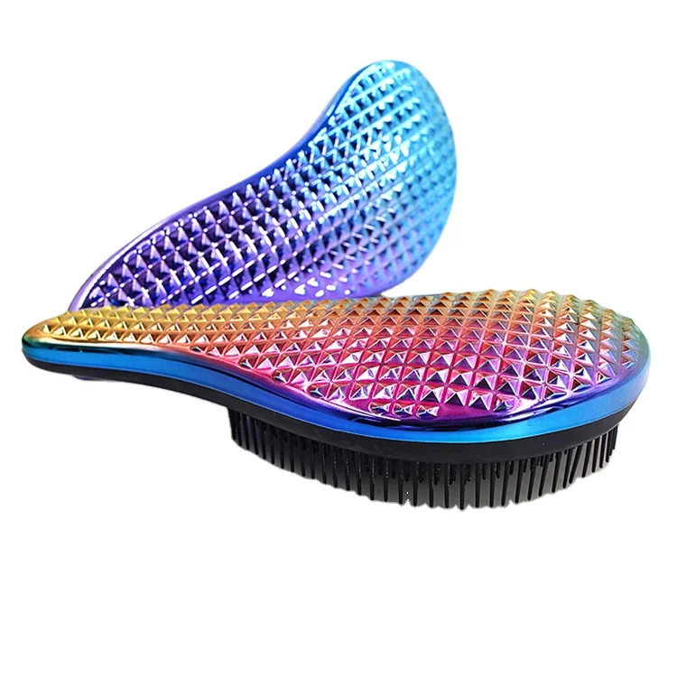 

Hot Sell Factory Professional Detangling Wet And Dry Hair Brush For Hair Extension Brush, Black/pink/red/purple/blue/green