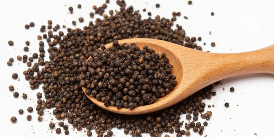 Illustration of pepper compounds under a microscope
