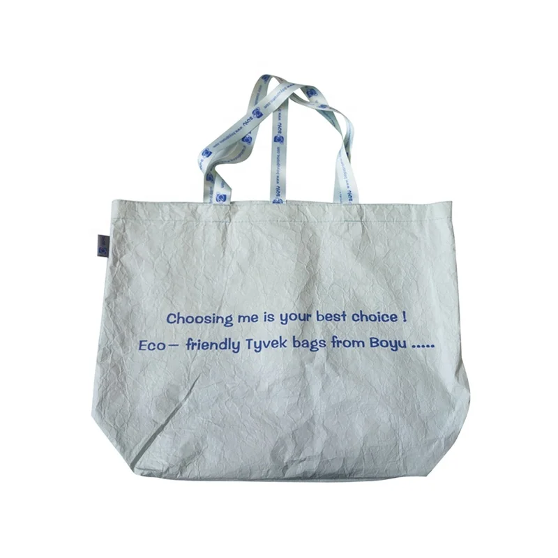 

DuPont paper Lady Tote Tyvek washable shopping bag, Customized color